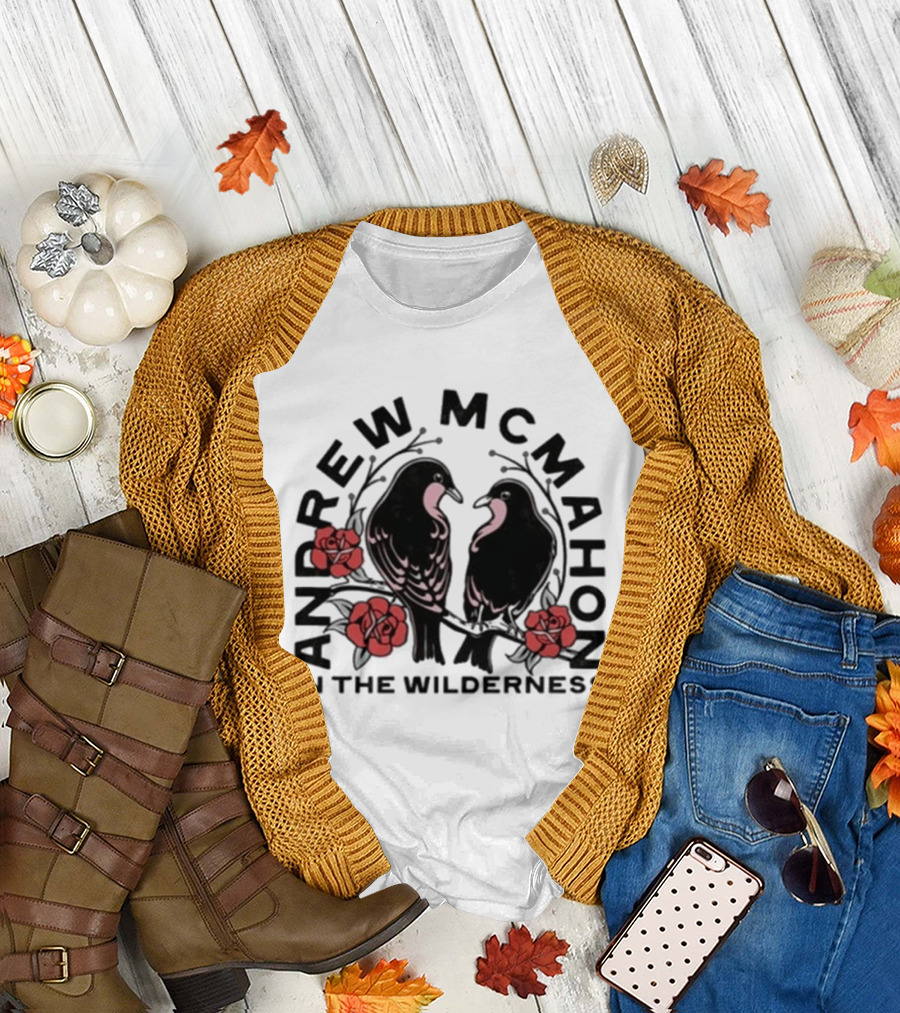 Andrew McMahon In The Wilderness Love Birds Roses T-Shirt