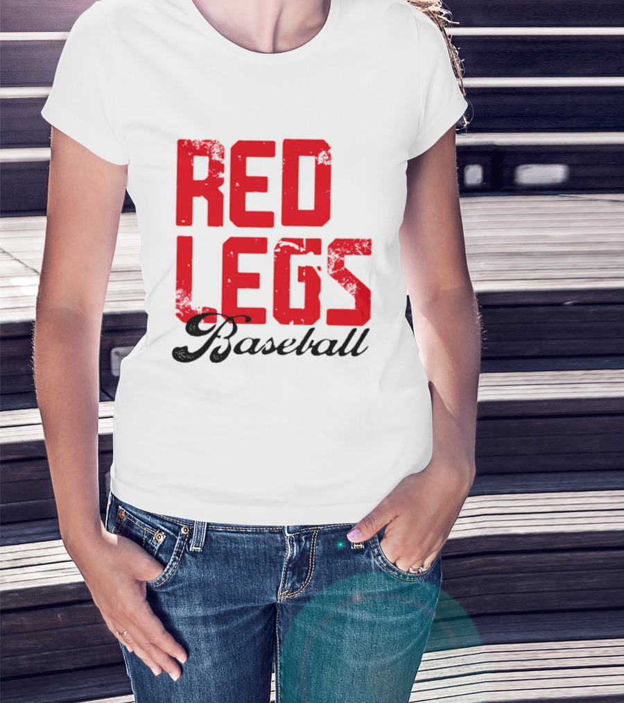 Redlegs OKI Baseball Red Stacked T-Shirt