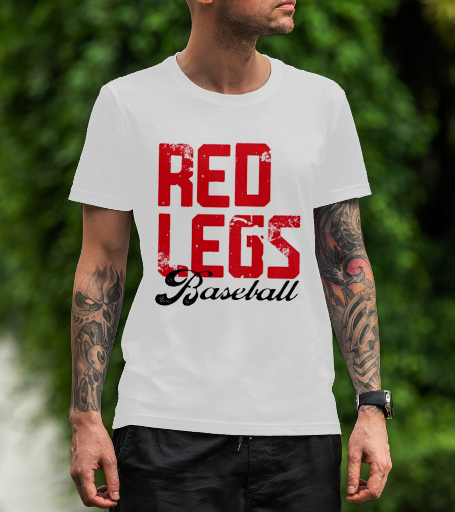 Redlegs OKI Baseball Red Stacked T-Shirt