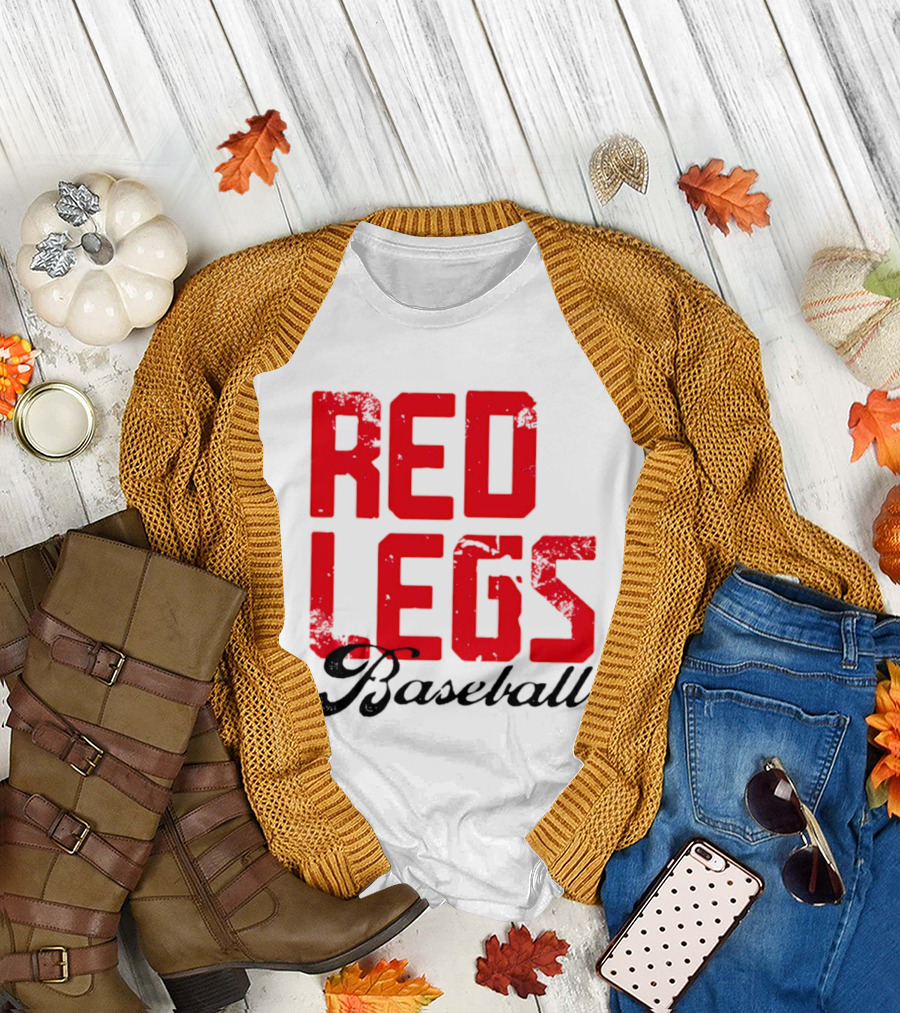 Redlegs OKI Baseball Red Stacked T-Shirt