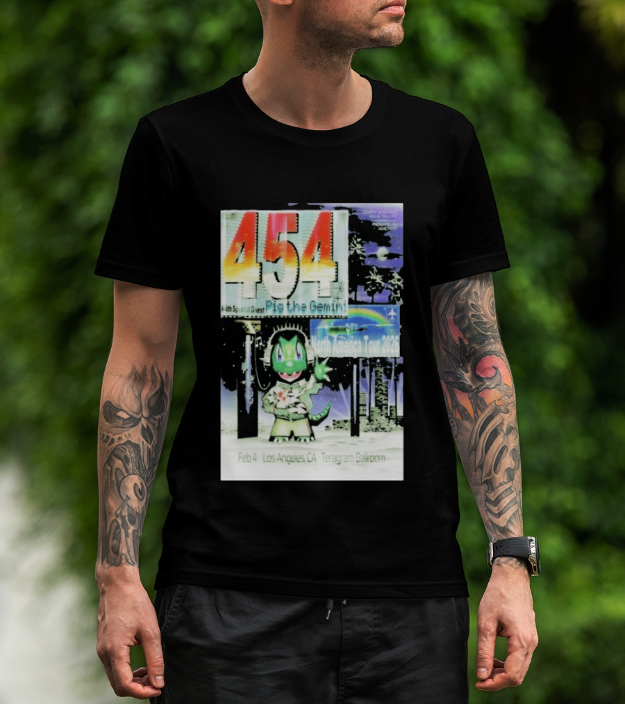 454 Pig The Gemini North America Tour 2026 Los Angeles Teragram Ballroom Feb 4 T-Shirt