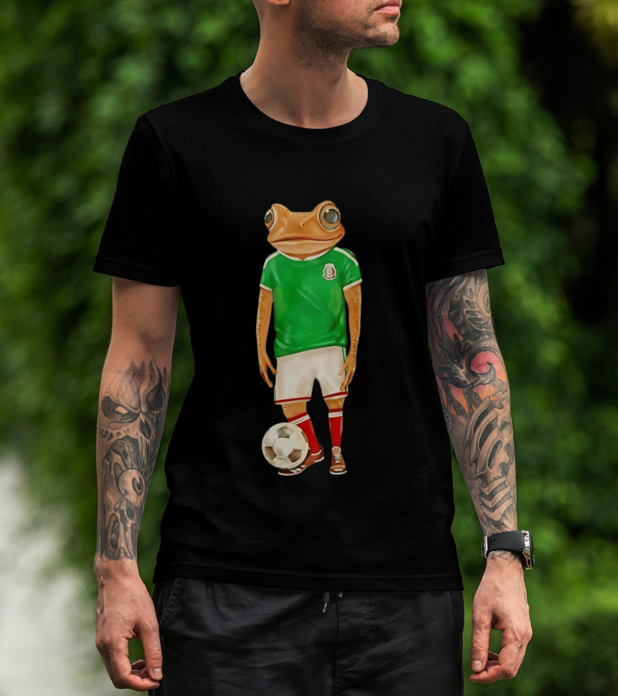 Bad Bunny Debi Tirar Mas Fotos World Tour Mexico 2026 Frog Soccer Jersey T-Shirt