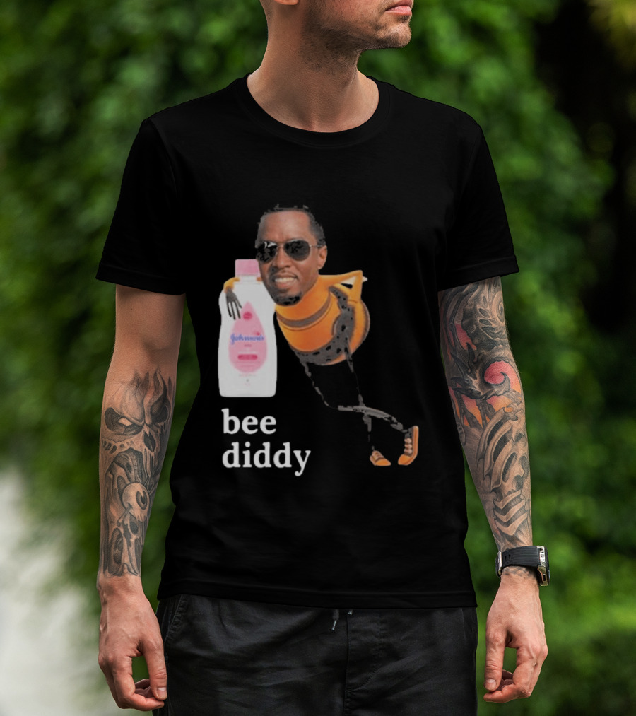 Bee Diddy Sean Combs Baby Oil Johnson's T-Shirt