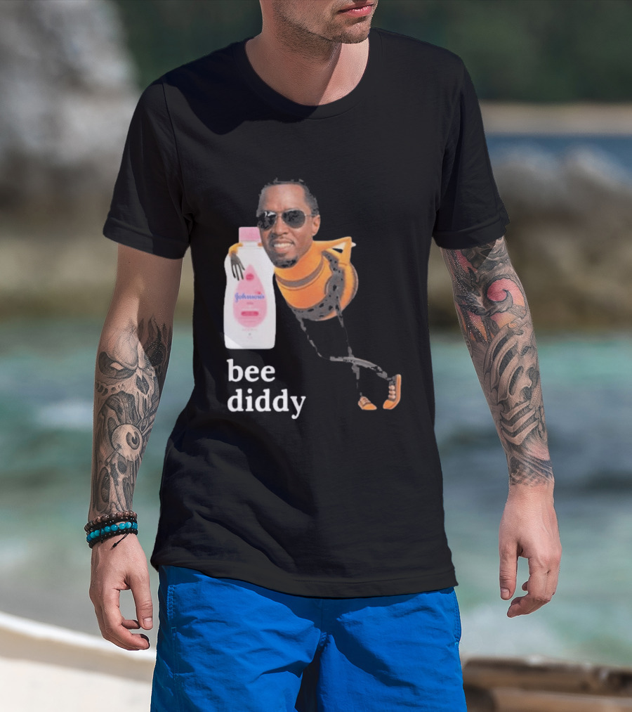 Bee Diddy Sean Combs Baby Oil Johnson's T-Shirt