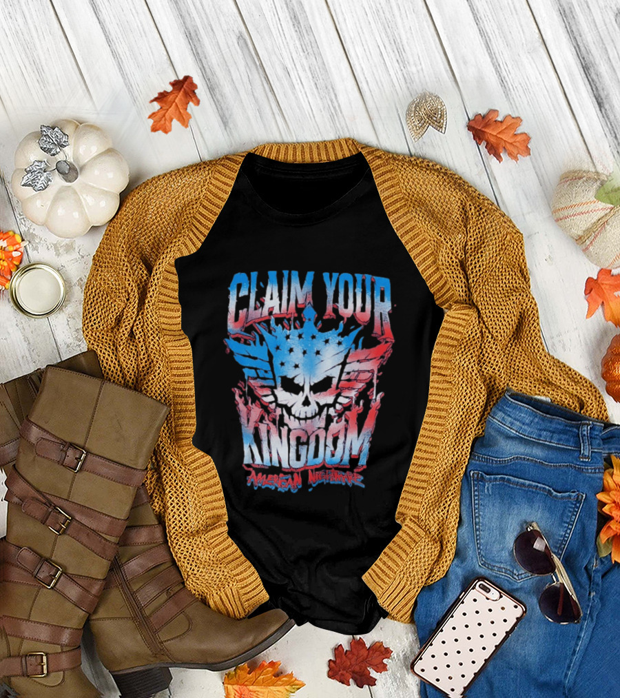 Claim Your Kingdom American Nightmare Cody Rhodes Chenille Pullover T-Shirt