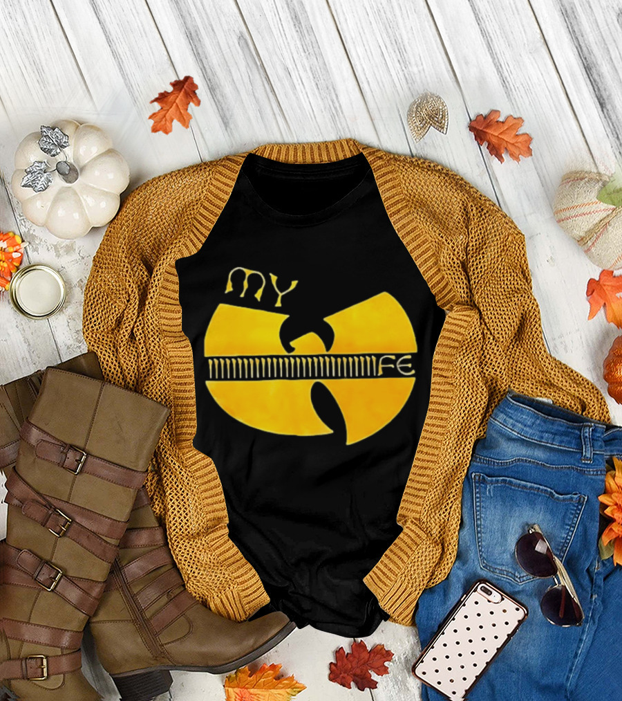 Yellow Wu Tang Clan My Life Symbolic Tribute Collaboration T-Shirt