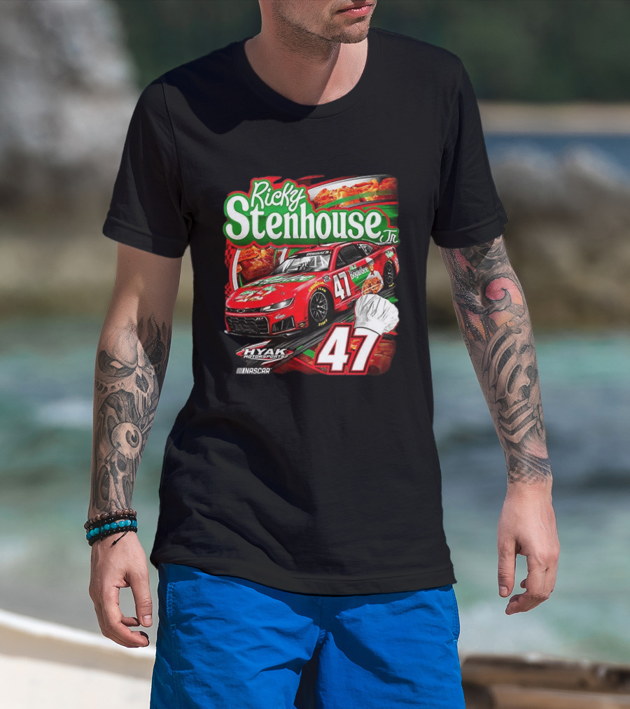 Ricky Stenhouse Jr NASCAR 47 Hyak Motorsports Racing Car T-Shirt