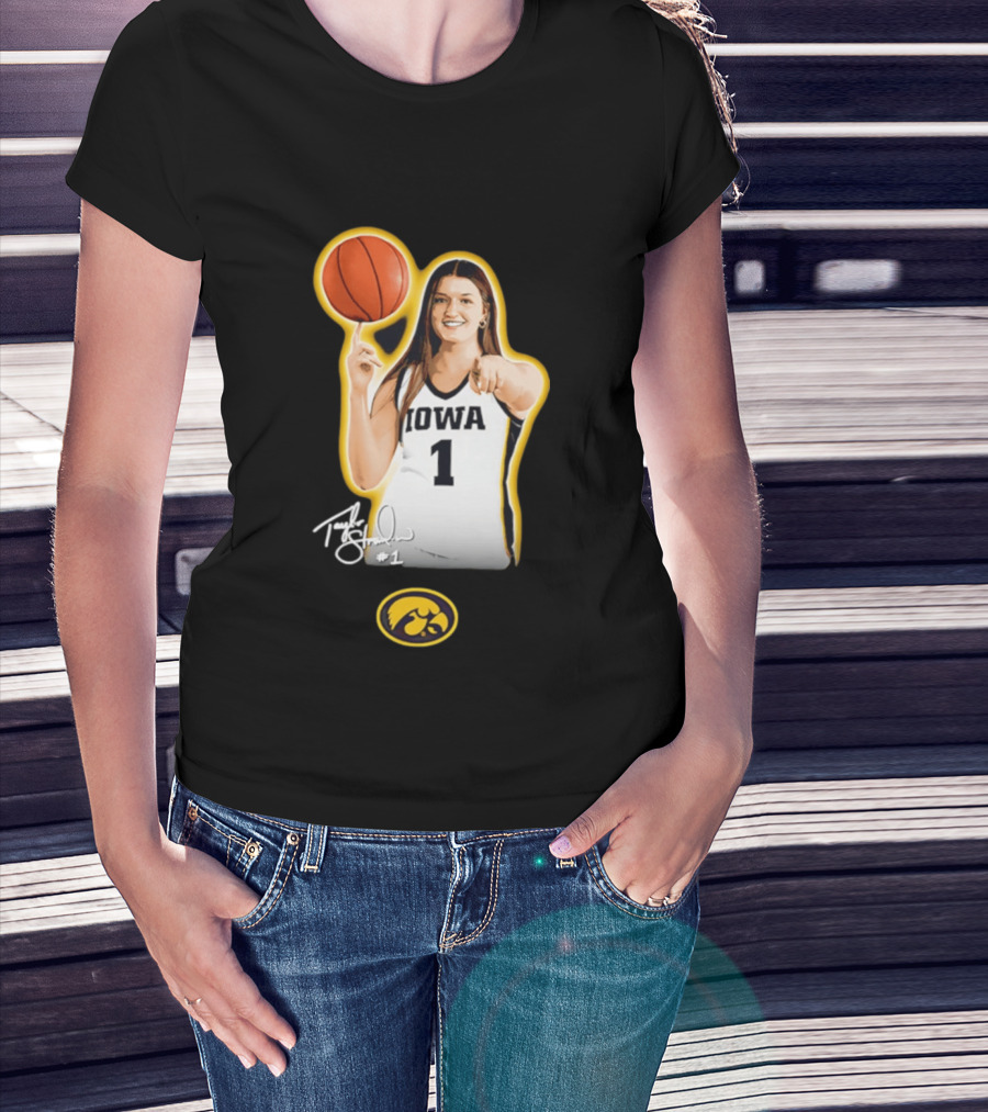 Taylor Stremlow Iowa Hawkeyes Basketball #1 T-Shirt
