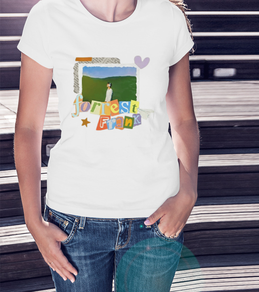 Forrest Frank Collage Style Pastel Colors With Nature T-Shirt