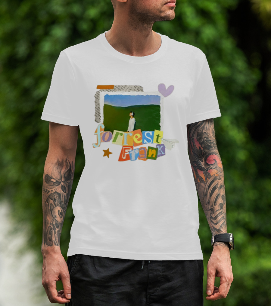 Forrest Frank Collage Style Pastel Colors With Nature T-Shirt