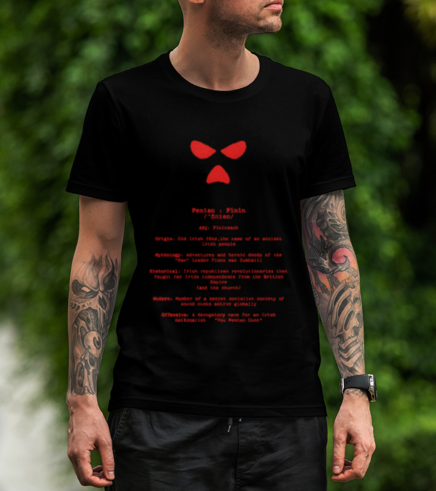 Kneecap Fenian Origin Irish People Traditions Resistance Solidarity Anthems T-Shirt