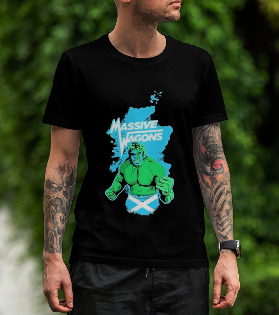 Massive Wagons Hulk Scotland With Map T-Shirt