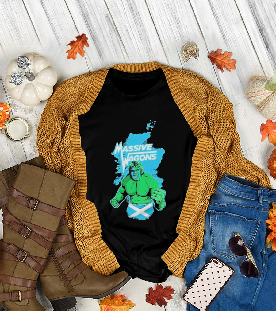 Massive Wagons Hulk Scotland With Map T-Shirt