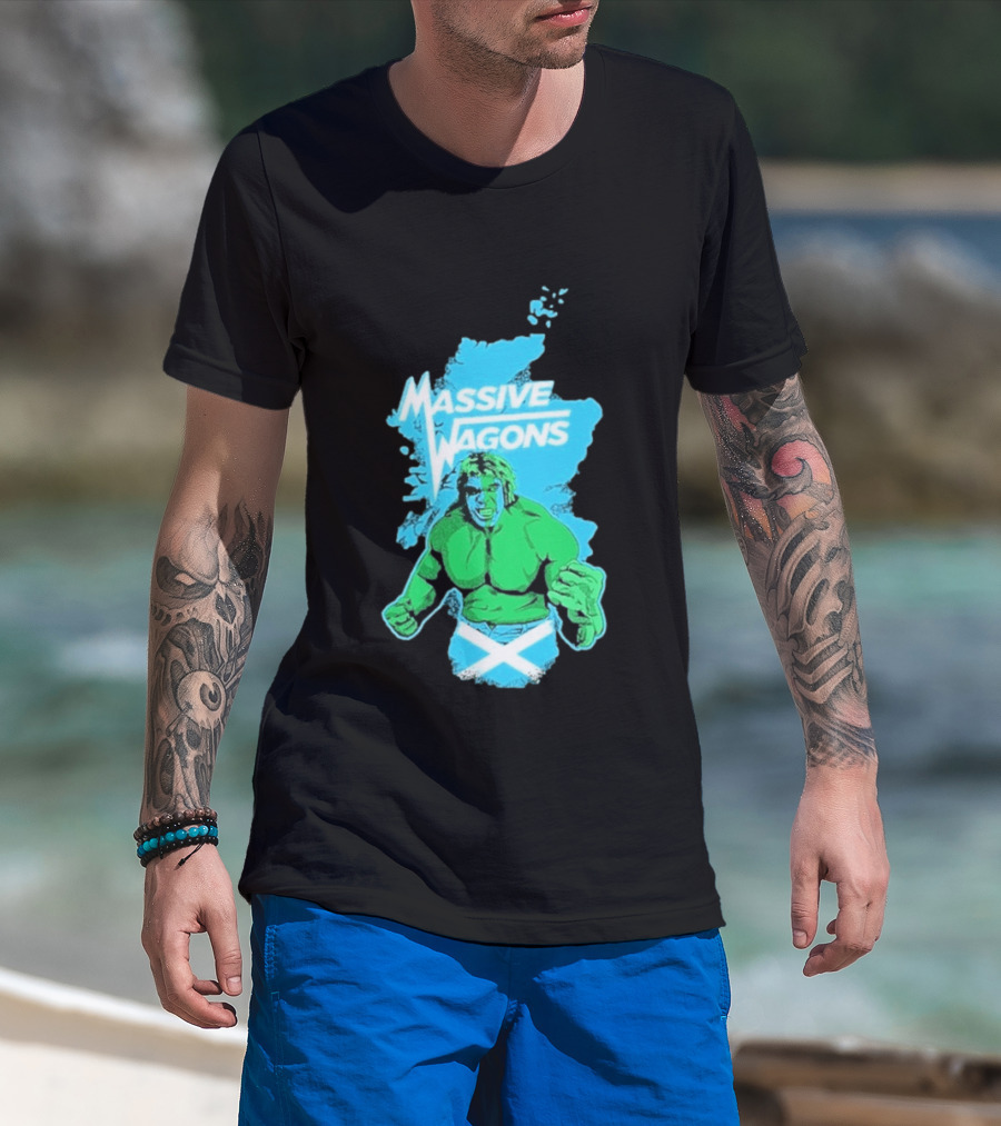 Massive Wagons Hulk Scotland With Map T-Shirt