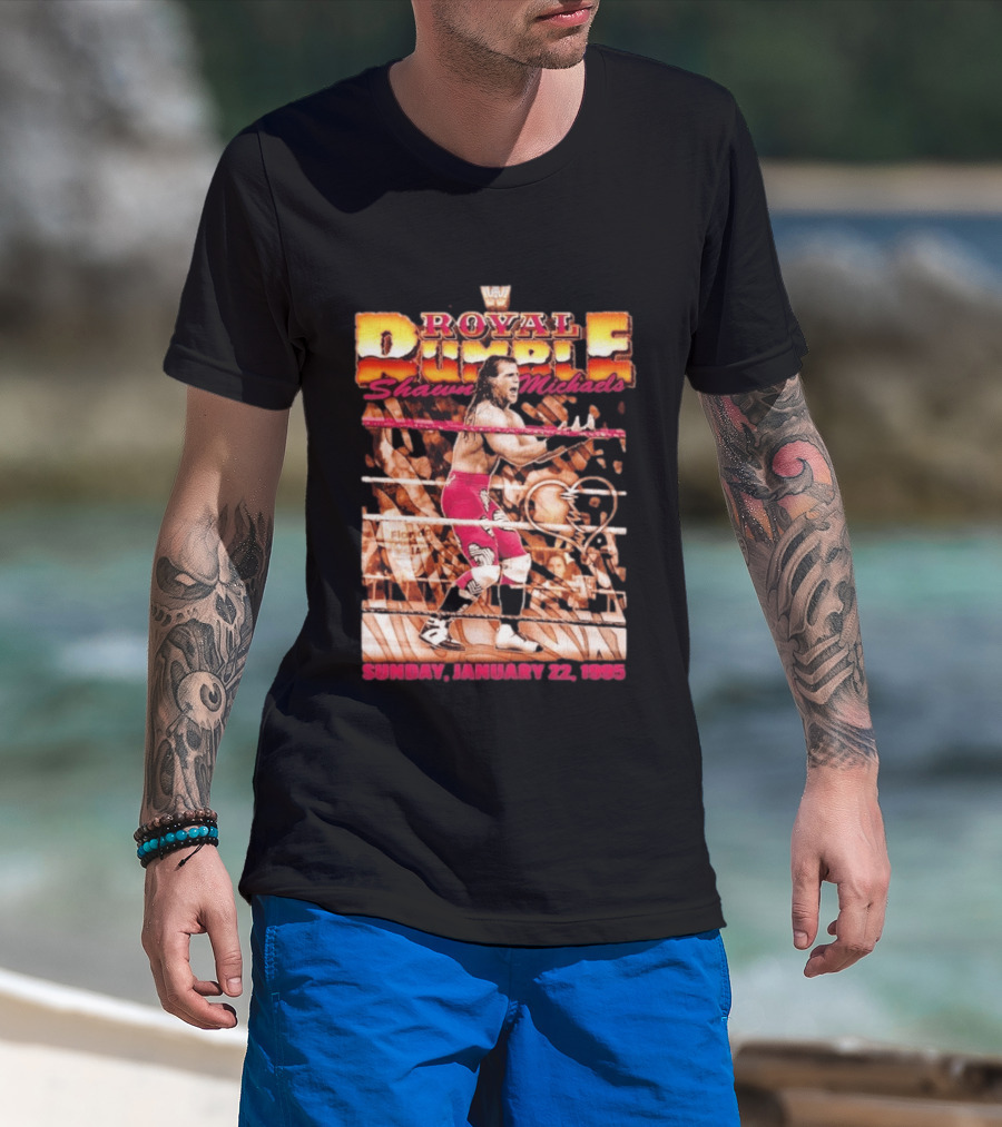 Shawn Michaels Royal Rumble January 22 1995 WWE Wrestling Event T-Shirt