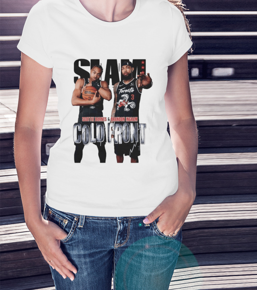 SLAM Scottie Barnes Brandon Ingram Cold Front Toronto T-Shirt