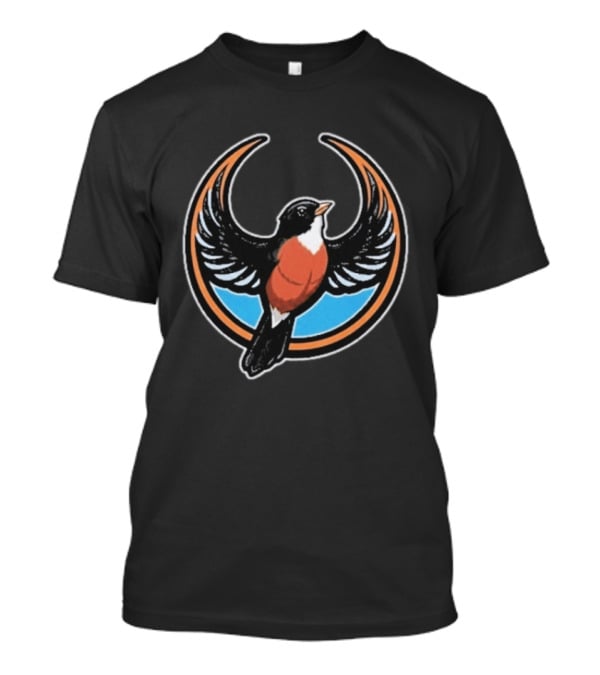 American Robin Rebel Resistance Michigan Wisconsin State Bird T-Shirt