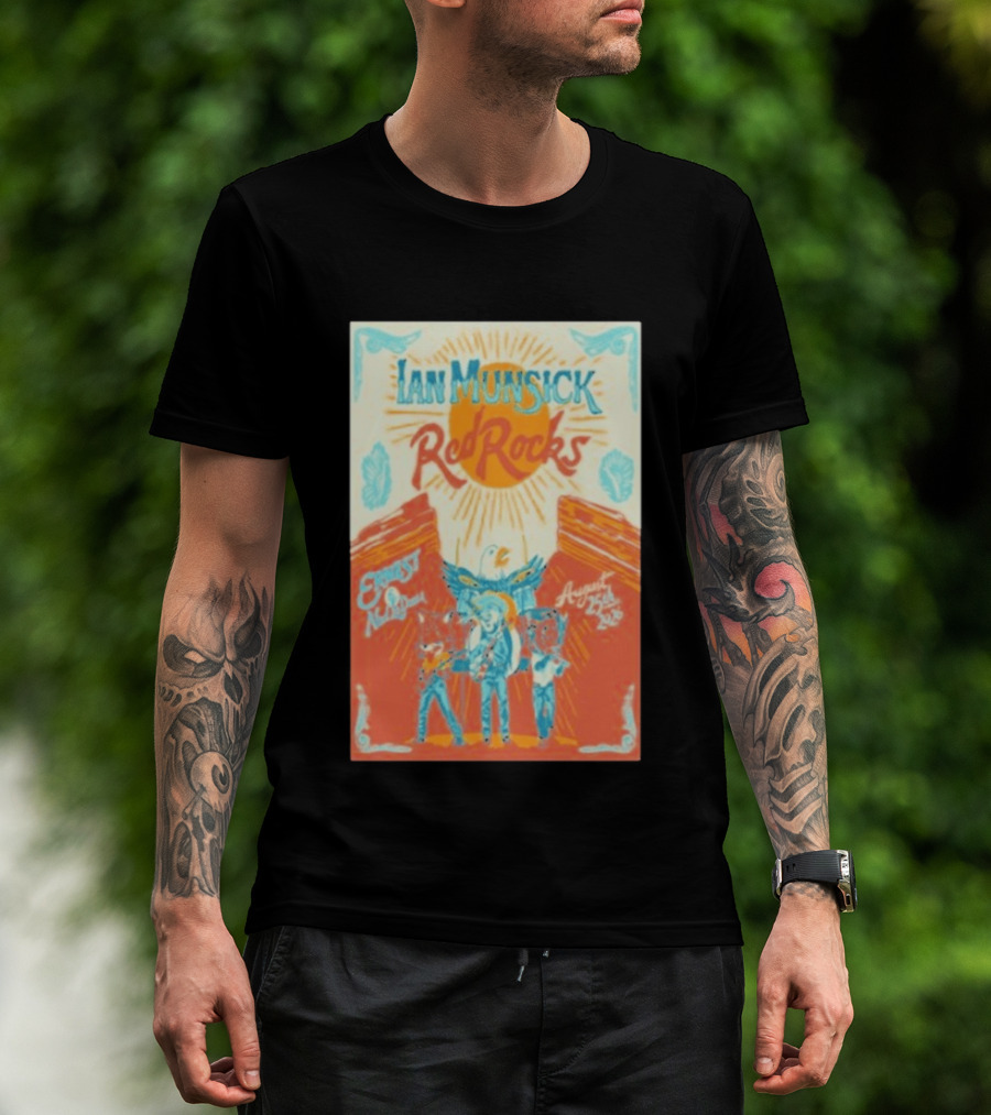 Ian Munsick Red Rocks Morrison Colorado August 25 2026 Concert Event T-Shirt