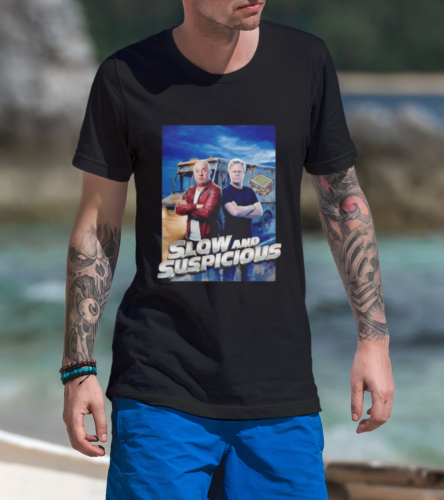 Slow And Suspicious Food Truck Crossover Duo T-Shirt