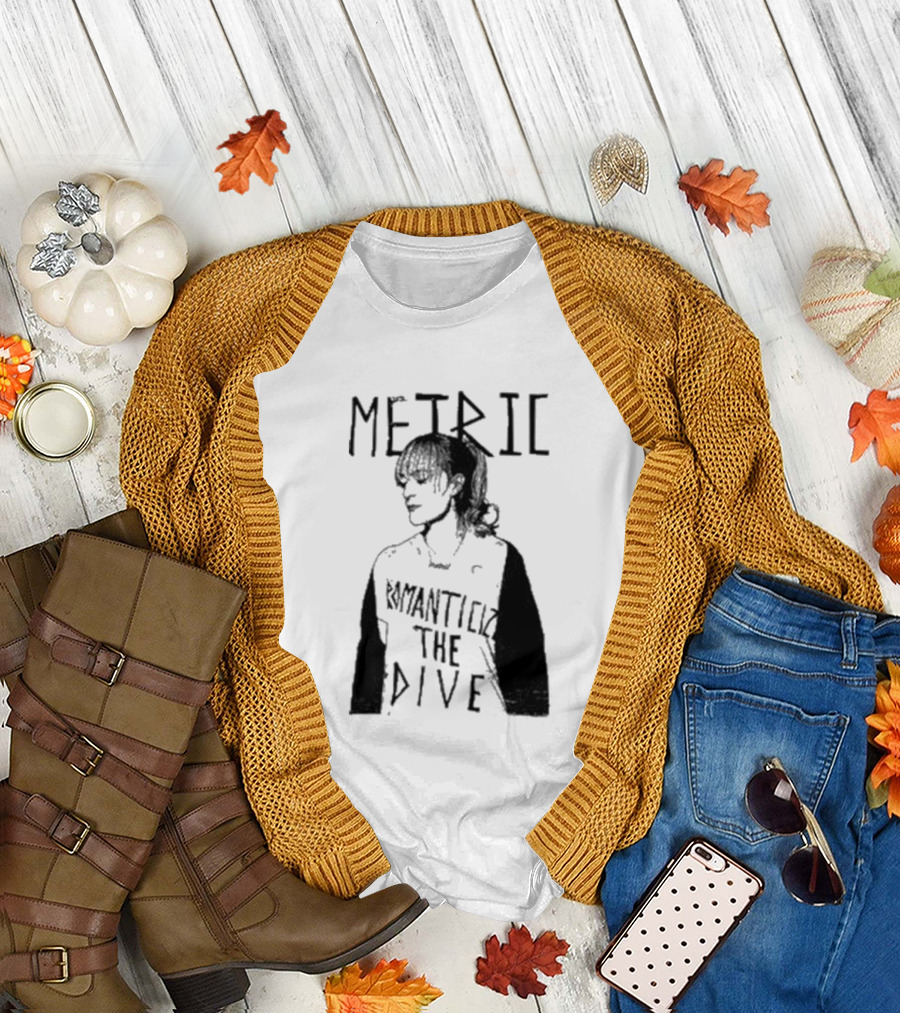 Metric Romanticize The Dive Bold Black and White T-Shirt