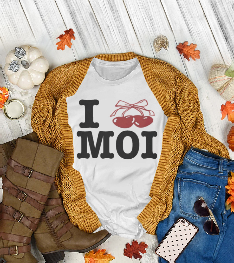 I Love Moi Cherry Bow Millie Bobby Brown T-Shirt