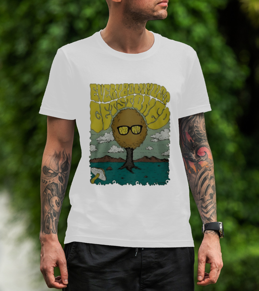 Everybody Must Get Stoned Bob Dylan Psychedelic Mushroom T-Shirt