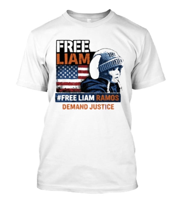 Free Liam Ramos Demand Justice American Flag Ice Hat T-Shirt
