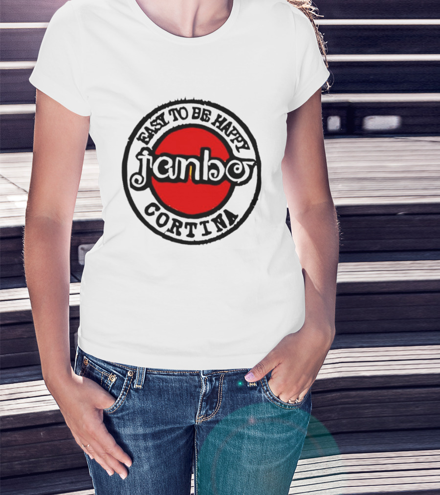 Janbo Easy To Be Happy Cortina Red Circle T-Shirt
