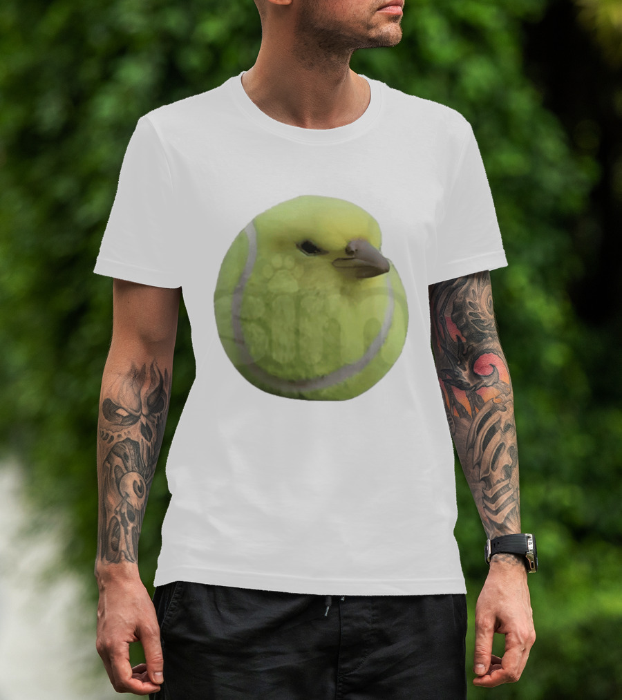 Silly Tennis Ball Bird Meme T-Shirt