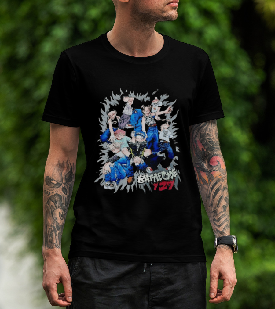 Battle Code 127 Anime Crew In Dynamic Poses T-Shirt