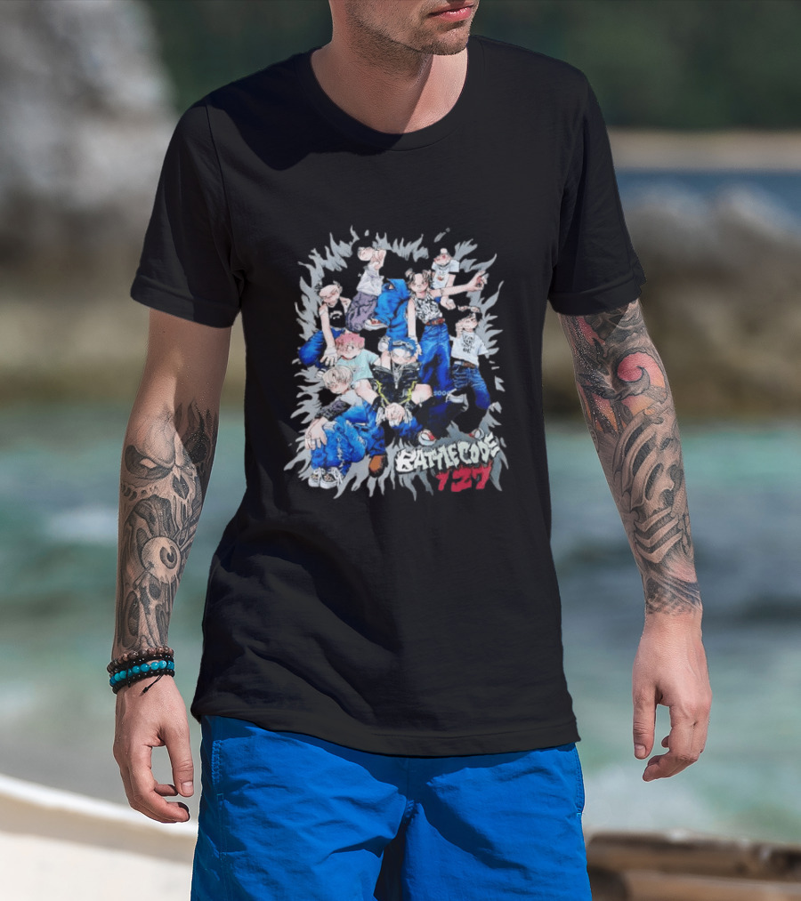 Battle Code 127 Anime Crew In Dynamic Poses T-Shirt