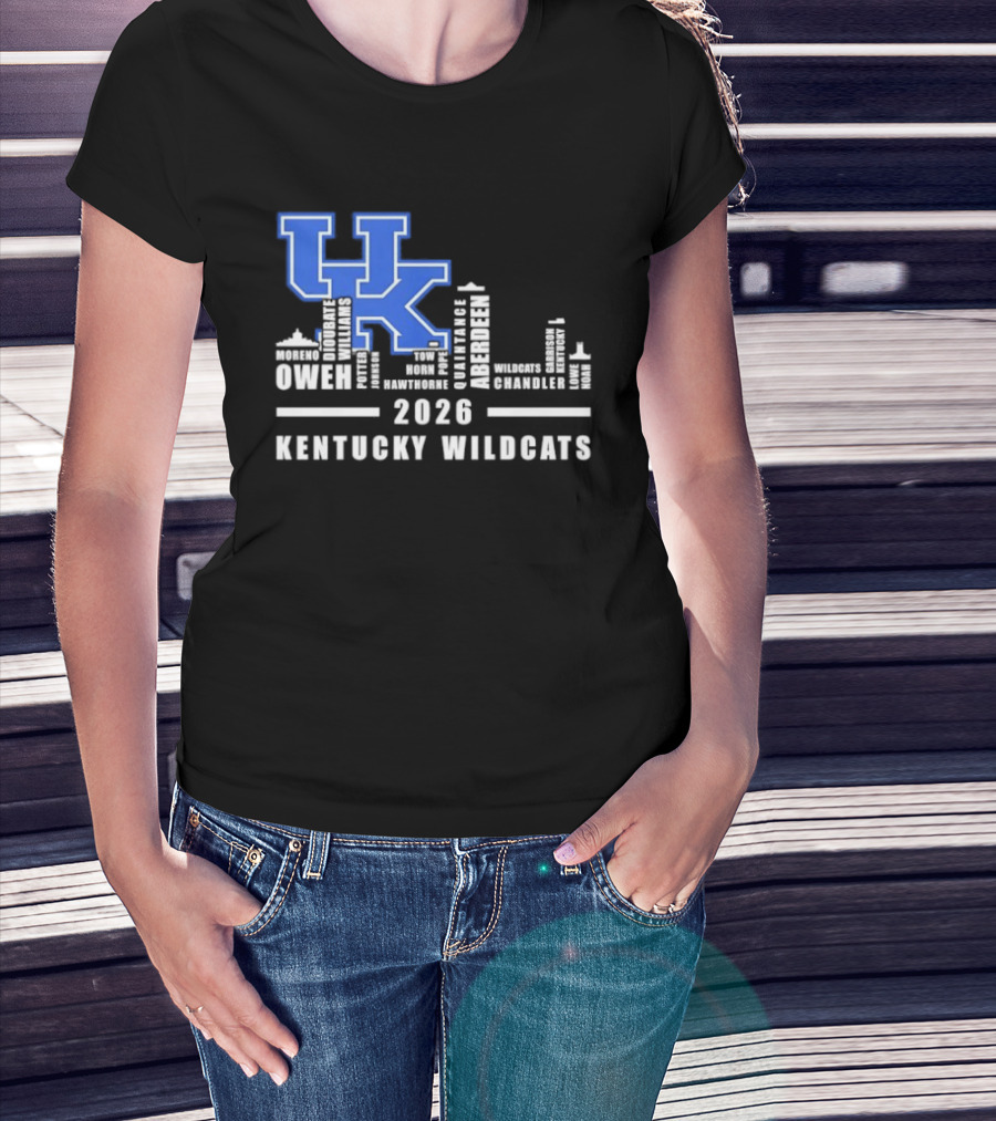 Kentucky Wildcats UK Logo 2026 Skyline Owen Players T-Shirt