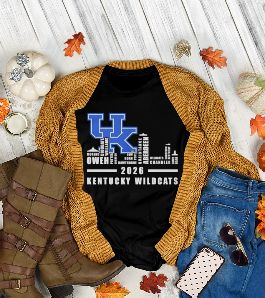 Kentucky Wildcats UK Logo 2026 Skyline Owen Players T-Shirt