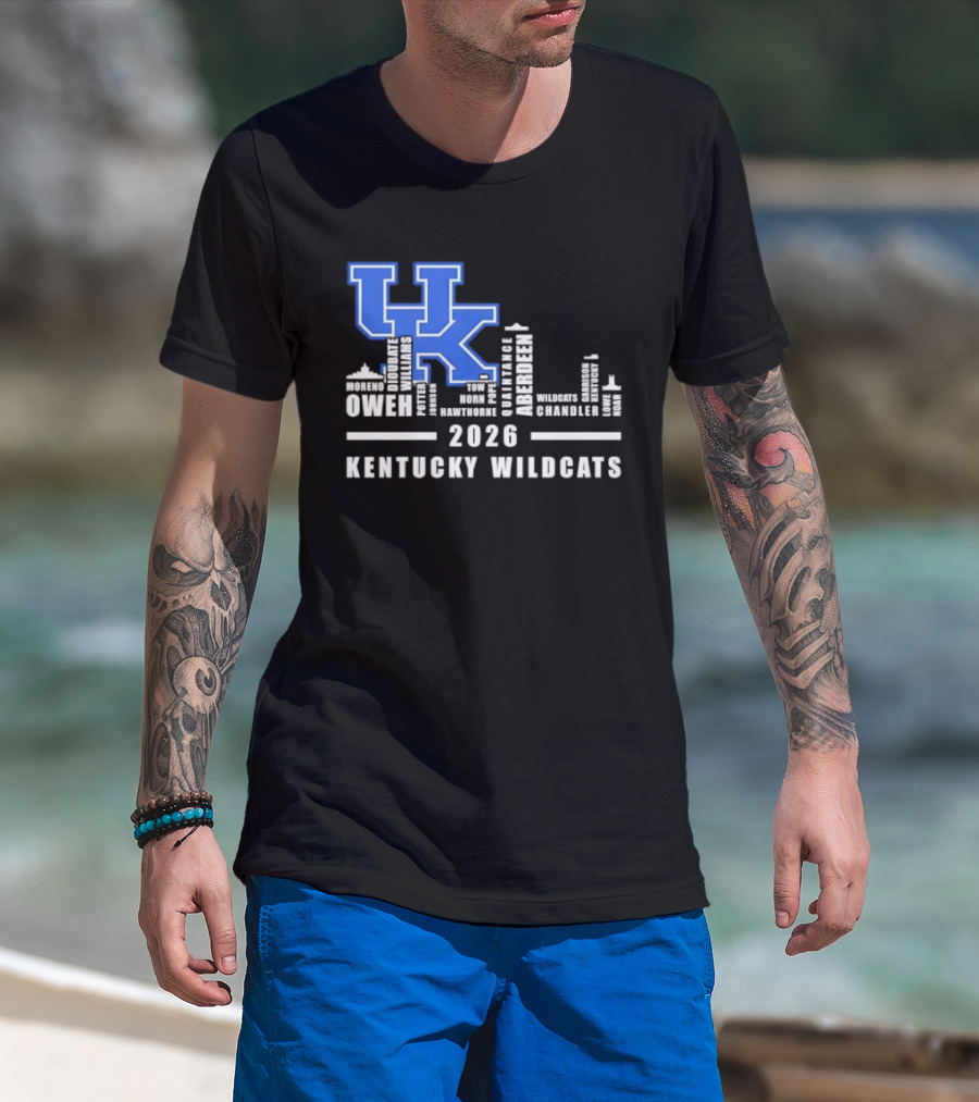 Kentucky Wildcats UK Logo 2026 Skyline Owen Players T-Shirt