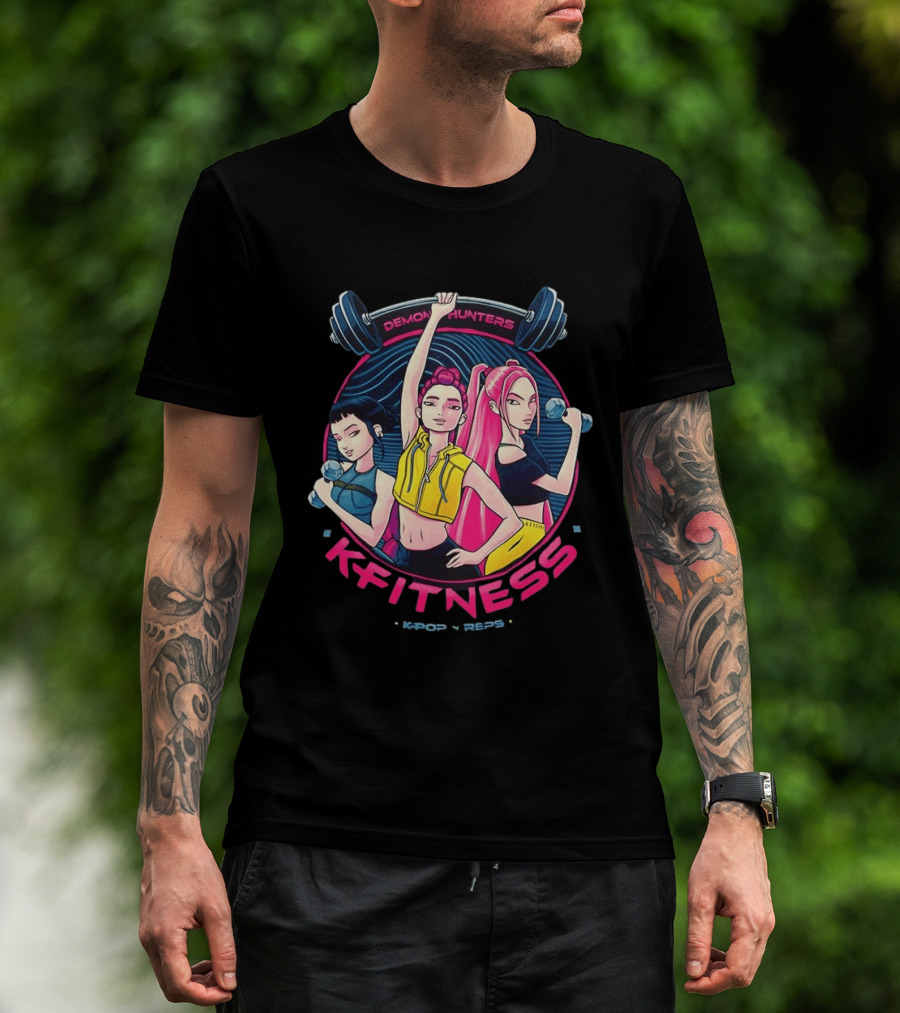 Demon Hunters Kpop Fitness Meme Kpop Reps T-Shirt