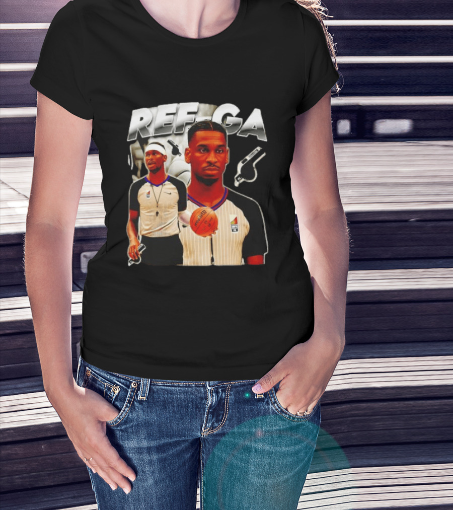 Shai Gilgeous Alexander Basketball Referee Whistle Court Game T-Shirt