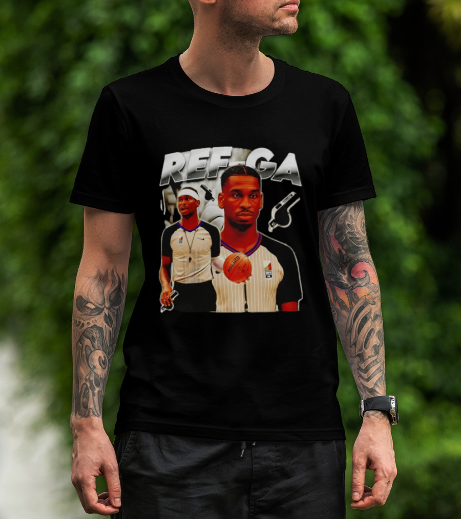 Shai Gilgeous Alexander Basketball Referee Whistle Court Game T-Shirt