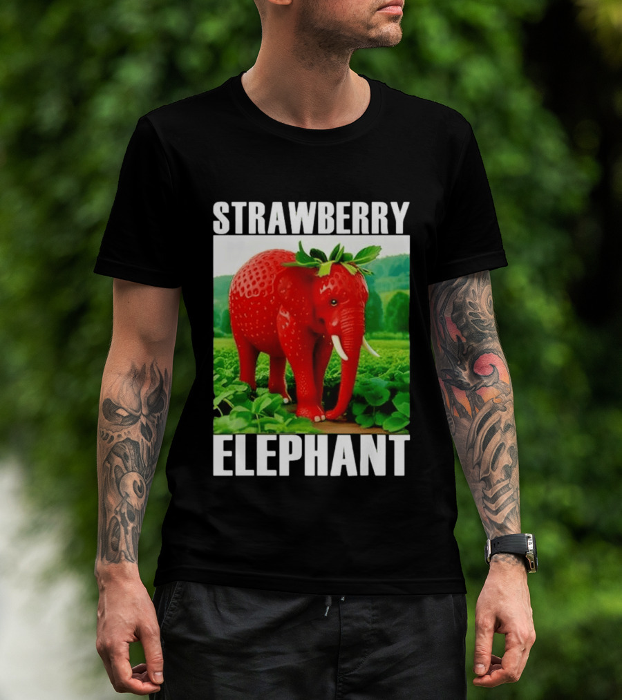 Strawberry Elephant Brainrot T-Shirt