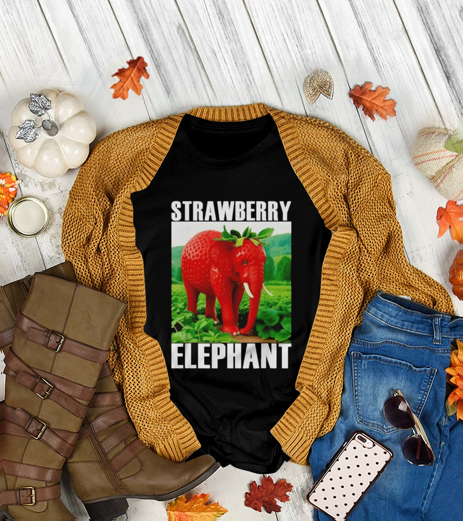 Strawberry Elephant Brainrot T-Shirt