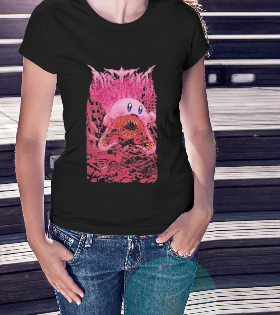 Distant Devourer Kirby Cosmic Horror Crossover Collage T-Shirt