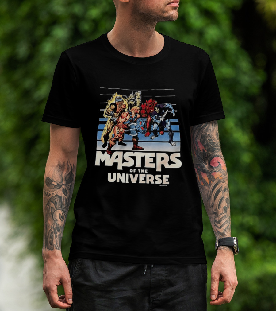 Masters Of The Universe He Man And Skeletor Battle Scene T-Shirt