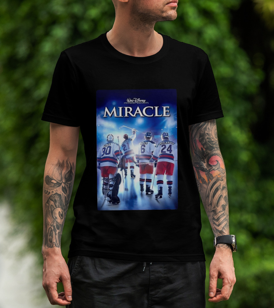 Walt Disney Pictures Presents Miracle NHL Craig Eruzione Baker McClanahan T-Shirt