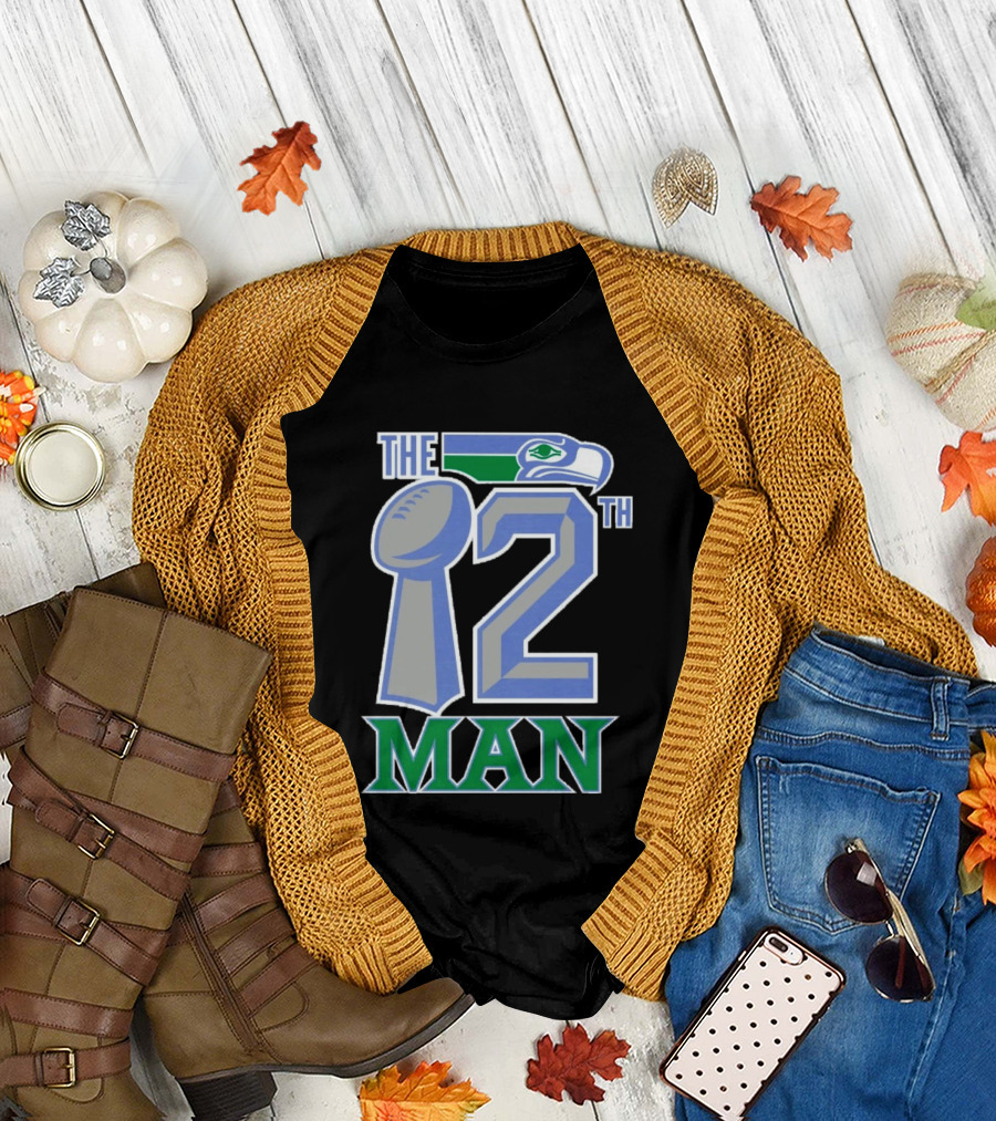 The 12th Man Seattle Bird Fan Football T-Shirt