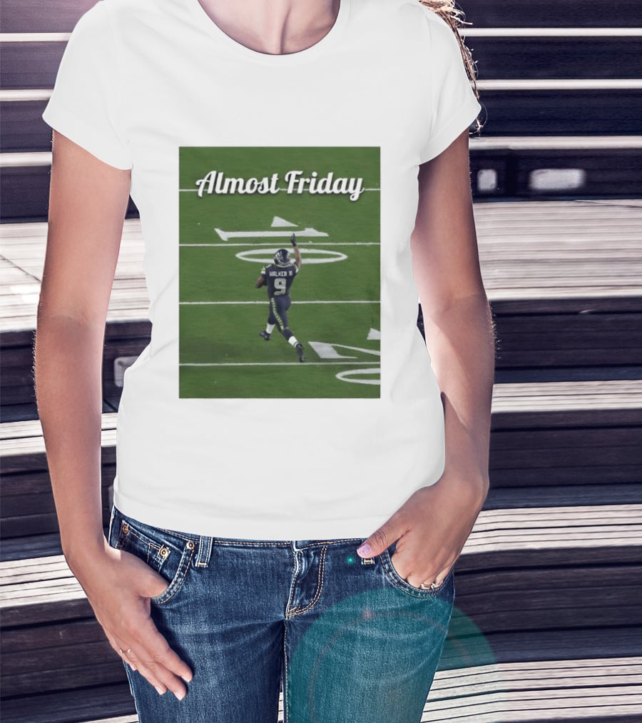 Almost Friday Kenneth Walker III Seahawks Football Celebration T-Shirt