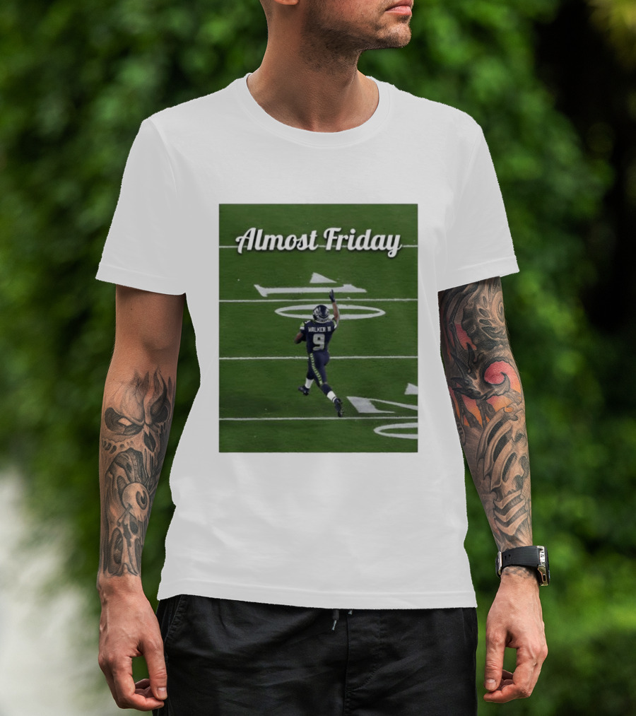 Almost Friday Kenneth Walker III Seahawks Football Celebration T-Shirt