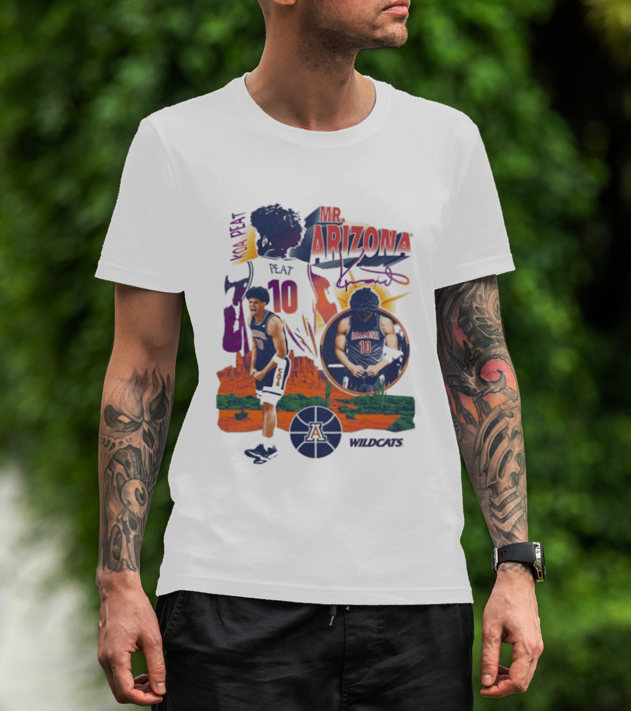 Koa Peat Mr Arizona Wildcats Number 10 Basketball T-Shirt