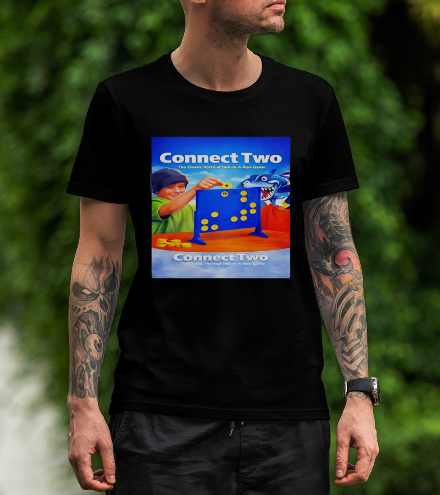 Connect Two The Classic Vertical Two In A Row Game T-Shirt