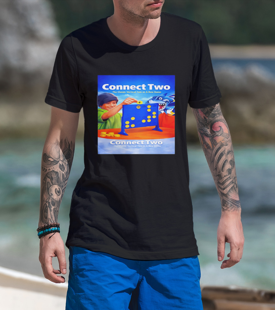 Connect Two The Classic Vertical Two In A Row Game T-Shirt