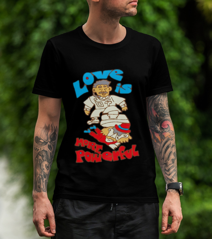 Love Is More Powerful Sam Lane 04 Football Tackle Cartoon T-Shirt