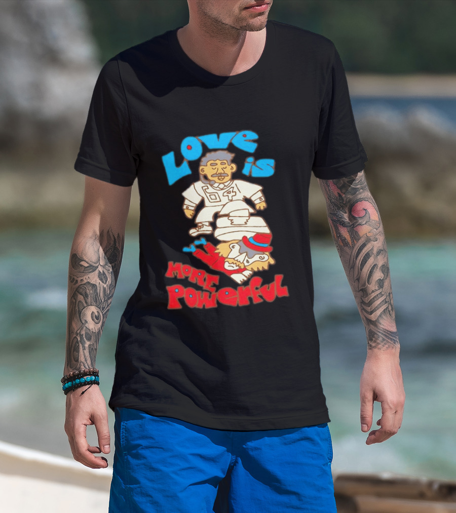 Love Is More Powerful Sam Lane 04 Football Tackle Cartoon T-Shirt